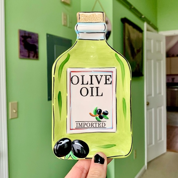 Other - 🫒 Vintage Ceramic Olive Oil Kitchen Tools Kitchenware Table Stovetop Spoon Rest